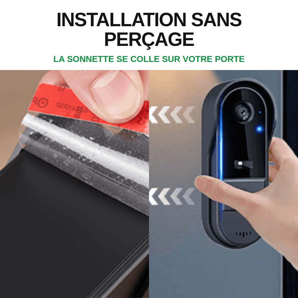 PorteVue — installation adhésive sans perçage