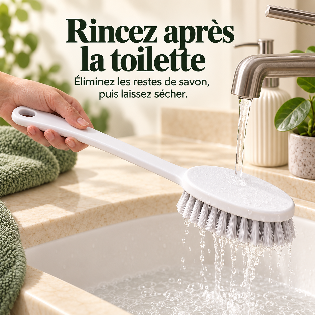 Un geste simple dès la première douche